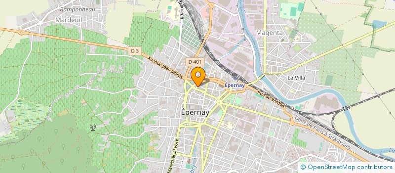 localisation de l'entreprise MONSIEUR ALAIN DOMMANGET  EPERNAY