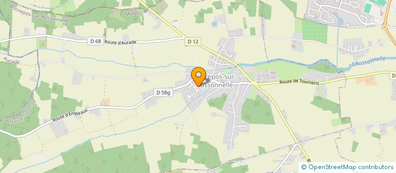 localisation de l'entreprise MONSIEUR ALAIN DONADELLO  BONREPOS-SUR-AUSSONNELLE