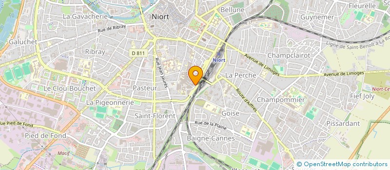 localisation de l'entreprise MONSIEUR ALAIN DONNANT à NIORT