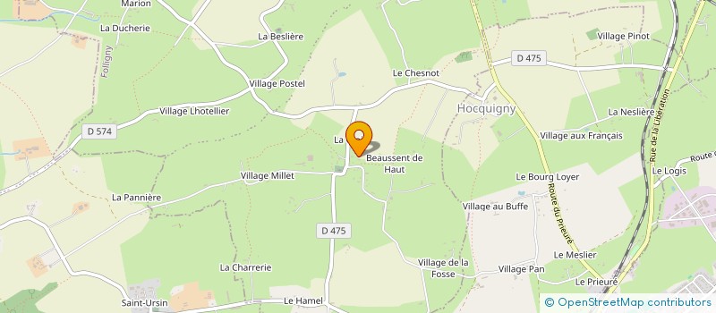 localisation de l'entreprise MONSIEUR ALAIN DORBEC  FOLLIGNY