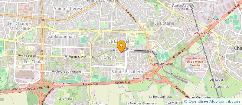 localisation de l'entreprise MONSIEUR ALAIN DORCAS NANTCHOUA LOWE  RENNES