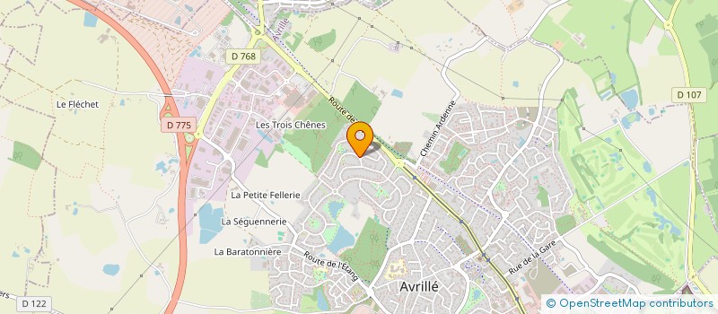 localisation de l'entreprise MONSIEUR ALAIN DORENLOT à AVRILLE