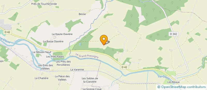 localisation de l'entreprise MONSIEUR ALAIN DOUADY à LE GRAND-PRESSIGNY
