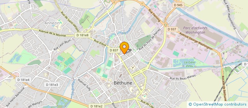 localisation de l'entreprise MONSIEUR ALAIN DOUEZ  BETHUNE