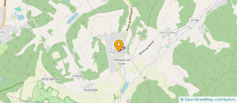 localisation de l'entreprise MONSIEUR ALAIN DREVON  PANOSSAS