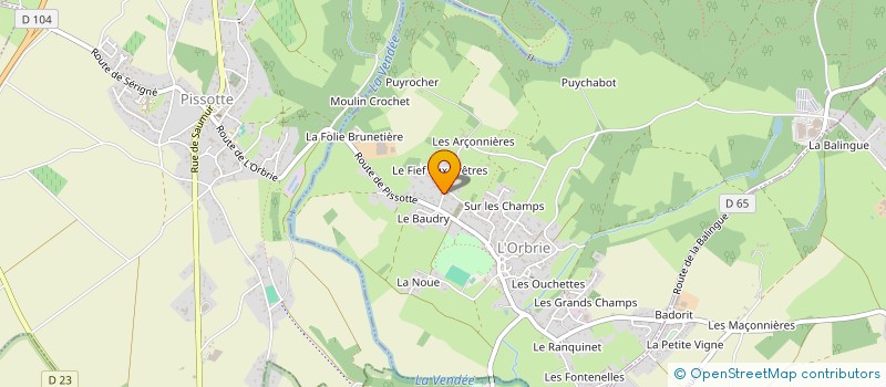 localisation de l'entreprise MONSIEUR ALAIN DREYFUS à L'ORBRIE