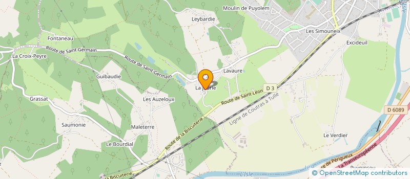 localisation de l'entreprise MONSIEUR ALAIN DROILLARD  SAINT-ASTIER