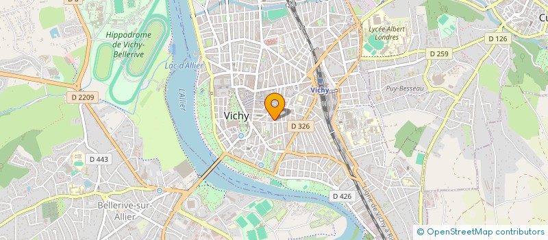 localisation de l'entreprise MONSIEUR ALAIN DROMARD à VICHY