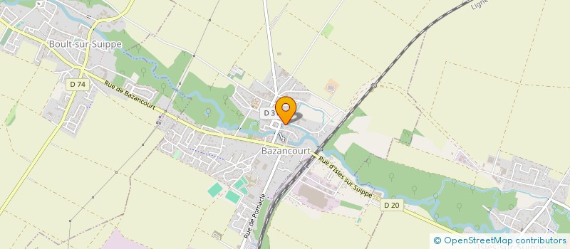 localisation de l'entreprise MONSIEUR ALAIN DRUITE  BAZANCOURT