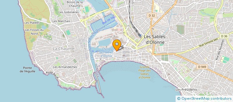 localisation de l'entreprise MONSIEUR ALAIN DU TERTRE à LES SABLES D'OLONNE