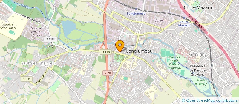 localisation de l'entreprise MONSIEUR ALAIN DUARTE à LONGJUMEAU