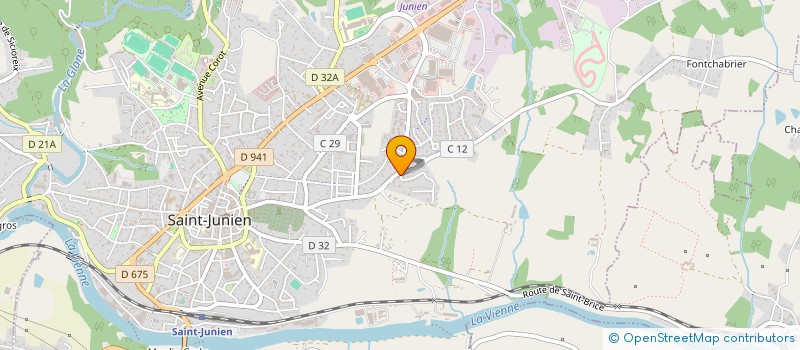 localisation de l'entreprise MONSIEUR ALAIN DUBAN à SAINT-JUNIEN