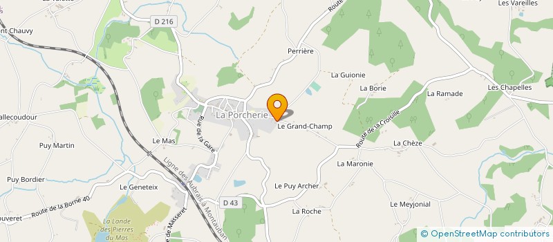 localisation de l'entreprise MONSIEUR ALAIN DUBERNARD à LA PORCHERIE