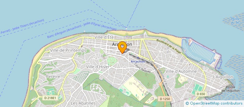 localisation de l'entreprise MONSIEUR ALAIN DUBOIS  ARCACHON