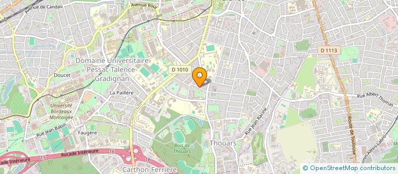 localisation de l'entreprise MONSIEUR ALAIN DUBOIS  TALENCE