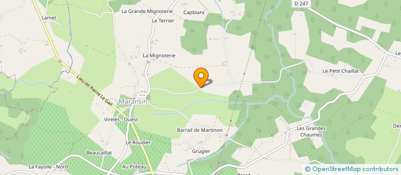 localisation de l'entreprise MONSIEUR ALAIN DUBOIS  MARANSIN