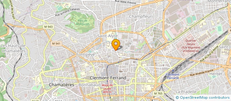 localisation de l'entreprise MONSIEUR ALAIN DUBOISSET à CLERMONT-FERRAND