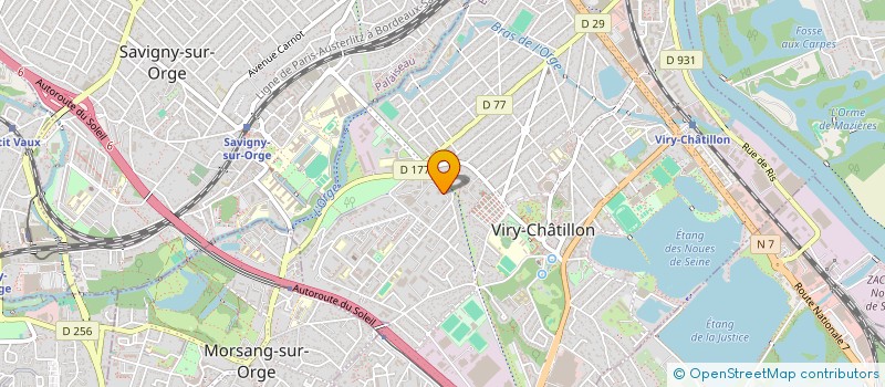 localisation de l'entreprise MONSIEUR ALAIN DUBOSQ à VIRY-CHATILLON