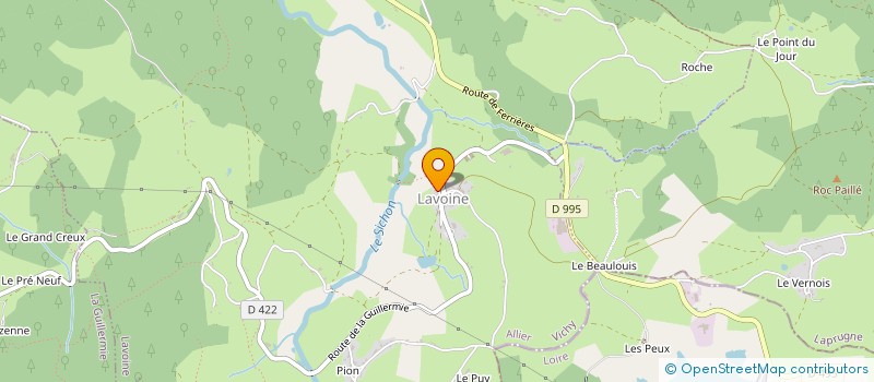 localisation de l'entreprise MONSIEUR ALAIN DUBUISSON  LAVOINE