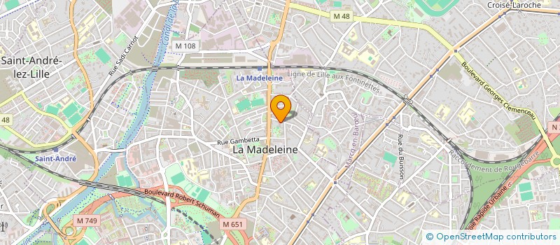 localisation de l'entreprise MONSIEUR ALAIN DUCATILLON à LA MADELEINE