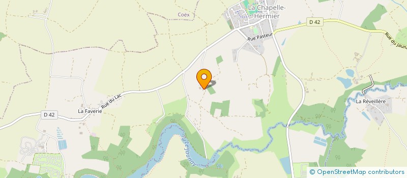 localisation de l'entreprise MONSIEUR ALAIN DUCHESNE  LA CHAPELLE-HERMIER