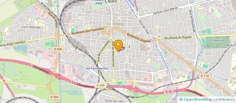 localisation de l'entreprise MONSIEUR ALAIN DUCLOS  CALAIS