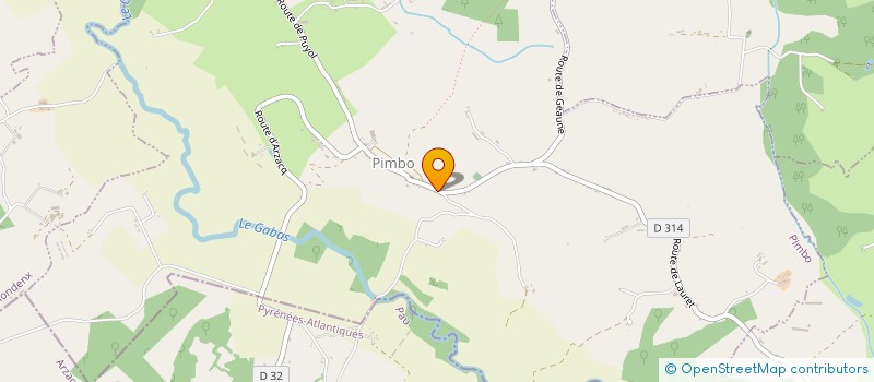 localisation de l'entreprise MONSIEUR ALAIN DUCLOS  PIMBO