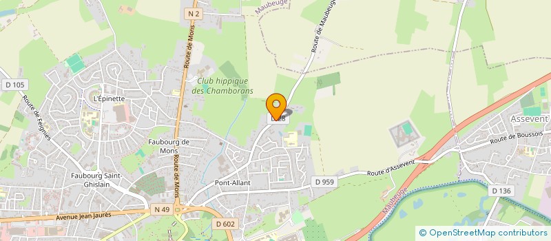 localisation de l'entreprise MONSIEUR ALAIN DUCRO  MAUBEUGE