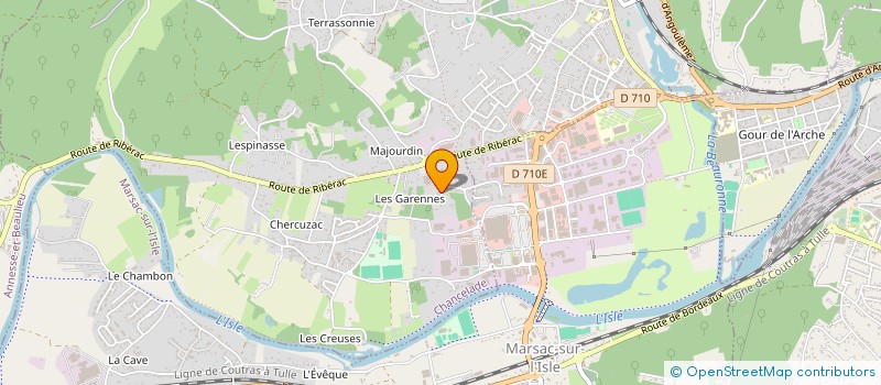 localisation de l'entreprise MONSIEUR ALAIN DUCUING  CHANCELADE