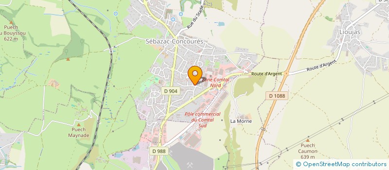 localisation de l'entreprise MONSIEUR ALAIN DUFIEU  LA LOUBIERE