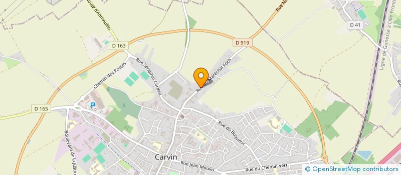 localisation de l'entreprise MONSIEUR ALAIN DUFLOS à CARVIN