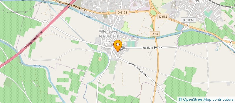 localisation de l'entreprise MONSIEUR ALAIN DUFOUR à VILLENEUVE-LES-BEZIERS