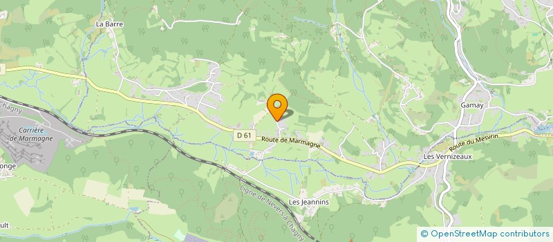 localisation de l'entreprise MONSIEUR ALAIN DUFOUR  SAINT SERNIN DU BOIS