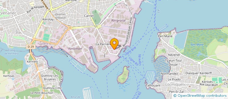 localisation de l'entreprise MONSIEUR ALAIN DUFOUR  LORIENT