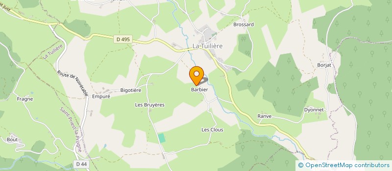 localisation de l'entreprise MONSIEUR ALAIN DUFOUR  LA TUILIERE