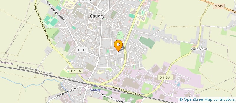 localisation de l'entreprise MONSIEUR ALAIN DUGAS  CAUDRY