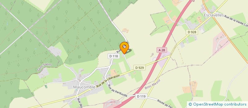 localisation de l'entreprise MONSIEUR ALAIN DUGAST  MAUCOMBLE