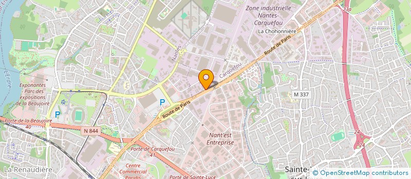 localisation de l'entreprise MONSIEUR ALAIN DUJARDIN  CARQUEFOU