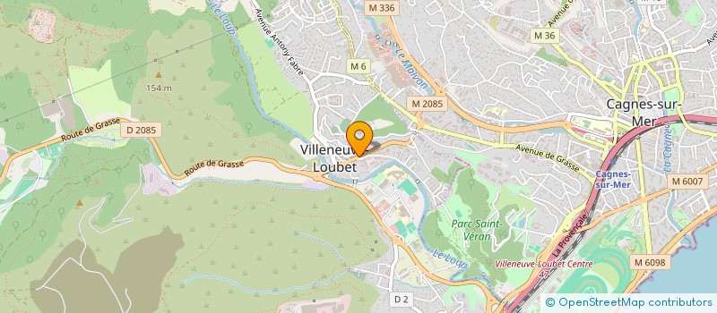 localisation de l'entreprise MONSIEUR ALAIN DUMONTEIL  VILLENEUVE-LOUBET