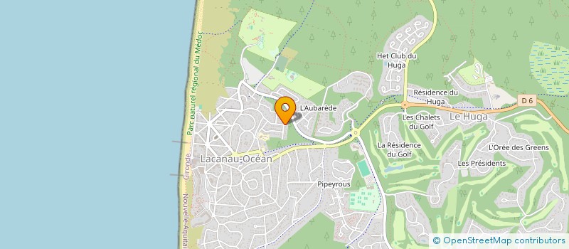 localisation de l'entreprise MONSIEUR ALAIN DUNAND-SAUTHIER  LACANAU