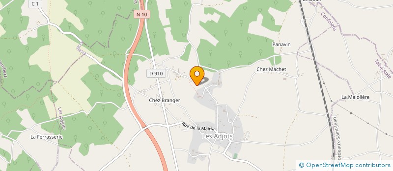 localisation de l'entreprise MONSIEUR ALAIN DUNOYER à LES ADJOTS