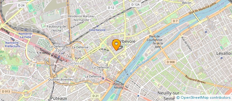 localisation de l'entreprise MONSIEUR ALAIN DUPIN à COURBEVOIE