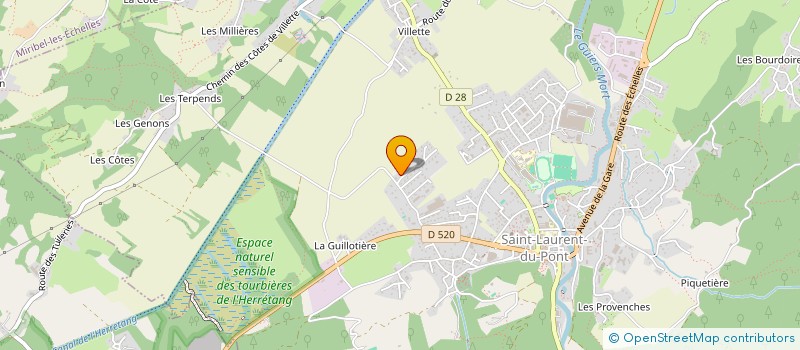 localisation de l'entreprise MONSIEUR ALAIN DUPRE  SAINT-LAURENT-DU-PONT