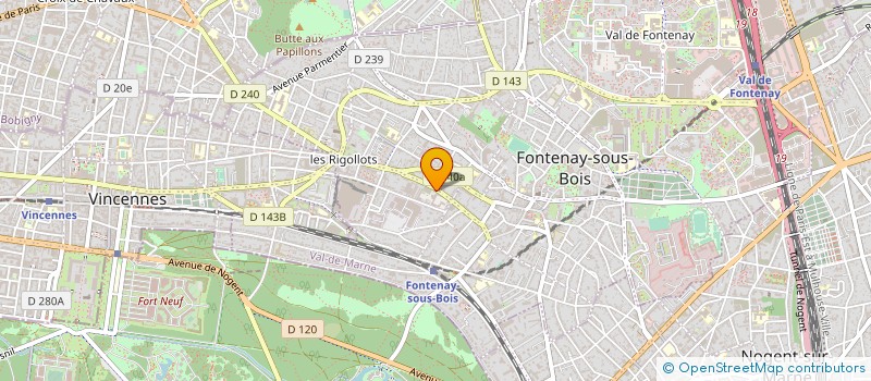 localisation de l'entreprise MONSIEUR ALAIN DUPREZ à FONTENAY-SOUS-BOIS