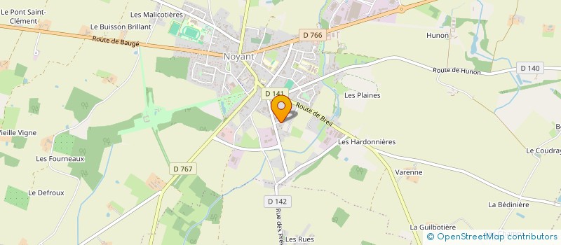 localisation de l'entreprise MONSIEUR ALAIN DUPUIS à NOYANT-VILLAGES