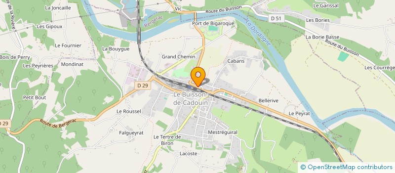 localisation de l'entreprise MONSIEUR ALAIN DUPUY  LE BUISSON-DE-CADOUIN