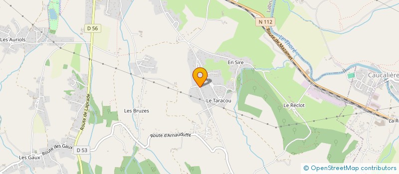 localisation de l'entreprise MONSIEUR ALAIN DURAND  LABRUGUIERE