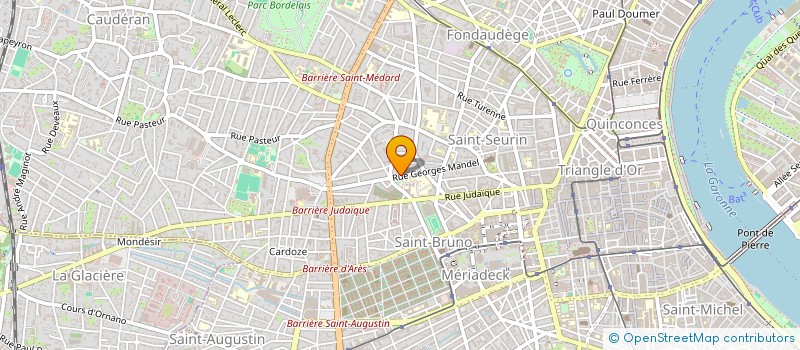 localisation de l'entreprise MONSIEUR ALAIN DURAND à BORDEAUX