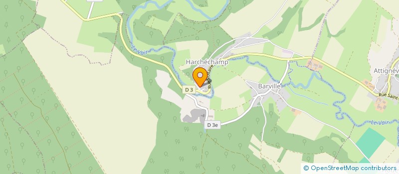 localisation de l'entreprise MONSIEUR ALAIN DURAND  HARCHECHAMP