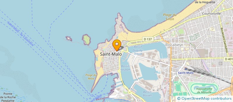 localisation de l'entreprise MONSIEUR ALAIN DURAND  SAINT-MALO